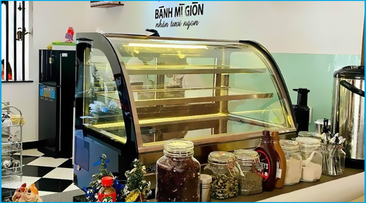 Nhà phân phối chính hãng tủ bánh kem mini để bàn