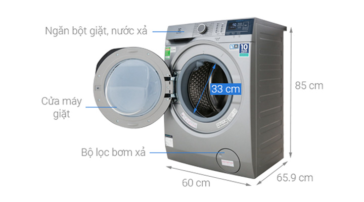 Cấu tạo của máy giặt Electrolux EWF9024ADSA 