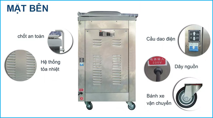 Máy hút chân không DZQ 600 thiết kế bền đẹp và an toàn