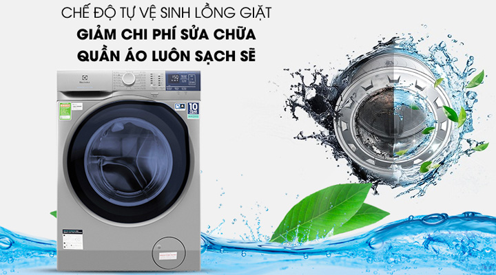 Máy giặt Electrolux EWF9024ADSA có tính năng tự vệ sinh lồng giặt