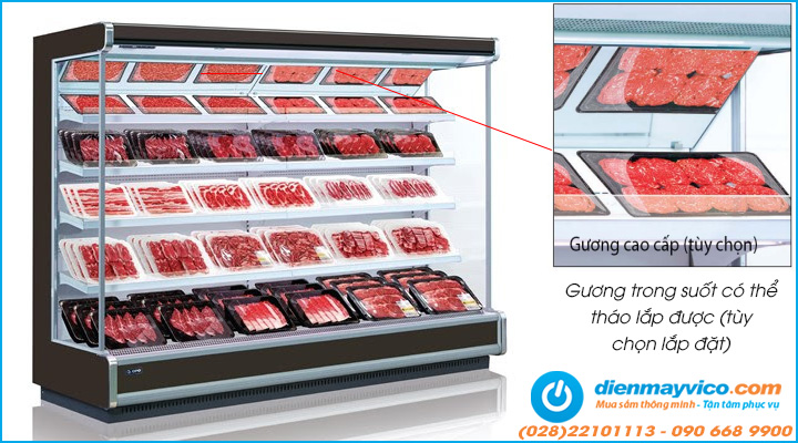 Chi tiết của tủ mát trưng bày thực phẩm OPO SMM4M2