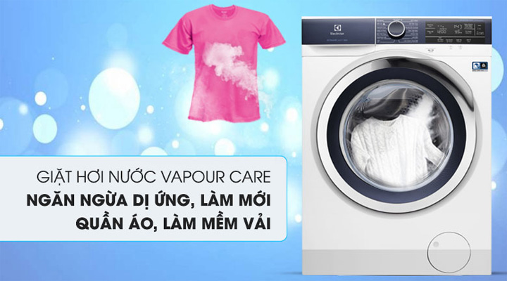 Máy giặt Electrolux EWF9023BDWA trang bị công nghệ giặt hơi nước VapourCare 
