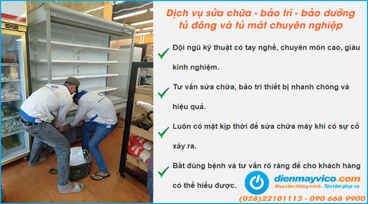 Dịch vụ sửa chữa bảo trì bảo dưỡng các thiết bị trữ đông – trữ mát chất lượng