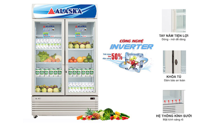 Hệ thống làm lạnh của tủ mát Alaska SL-8CI