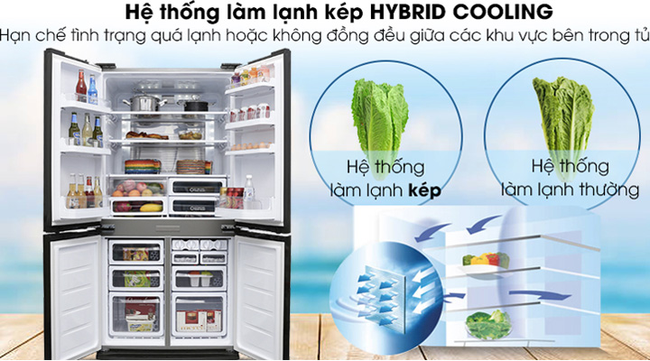 Hệ thống làm lạnh kép Hybrid Cooling làm lạnh nhanh và phân bổ nhiệt đều.