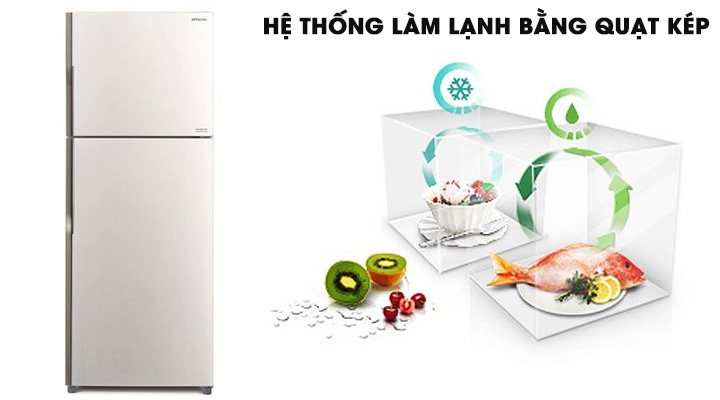 Hệ thống làm lạnh kép bằng quạt gió, làm lạnh nhanh và đồng đều