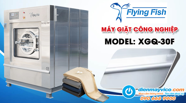 Mẫu máy giặt công nghiệp Flying Fish XGQ-30F 30kg