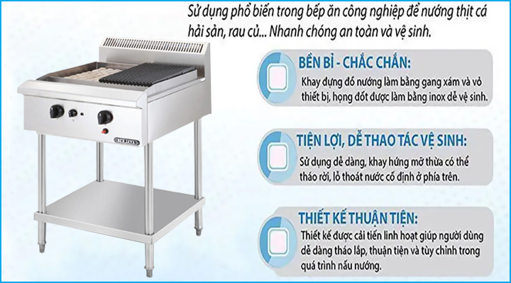 Mẫu bếp nướng than đá nhân tạo Berjaya CRB2BFS-17