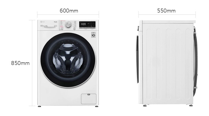 Mẫu máy giặt LG FV1409S4W 9 kg