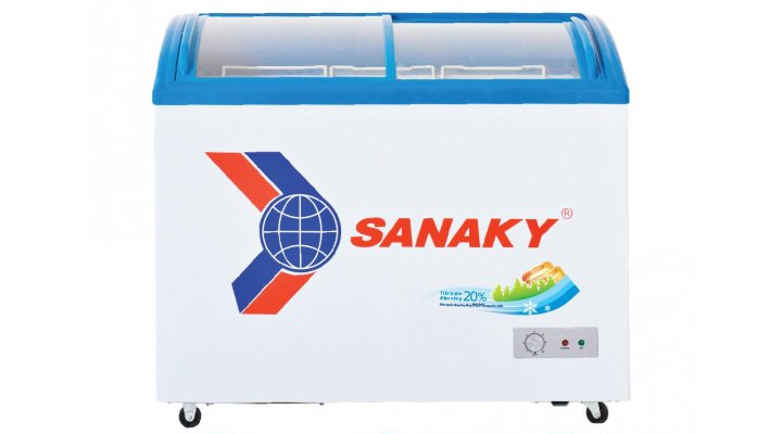 Mẫu tủ đông kính cong Sanaky VH-2899K 211 lít