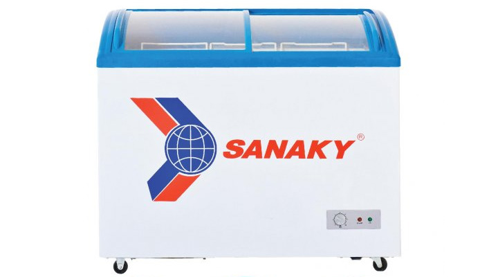 Mẫu tủ đông kính cong Sanaky VH-282K 211 lít