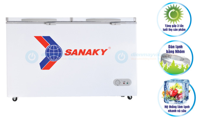 Mẫu tủ đông nắp dở Sanaky VH-868HY2