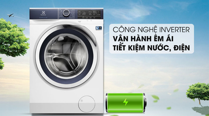 Máy giặt Electrolux EWF9023BDWA trang bị công nghệ EcoInverter tiết kiệm điện năng