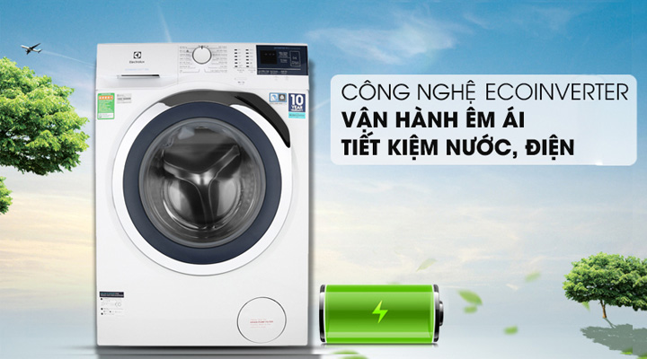 Máy giặt Electrolux EWF9024BDWB sử dụng động cơ EcoInverter