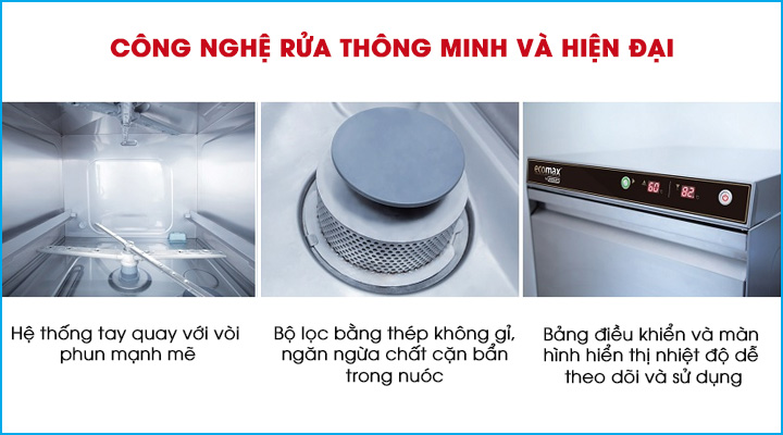 Công nghệ rửa thông minh và hiện đại của dòng máy rửa ly chén Hobart