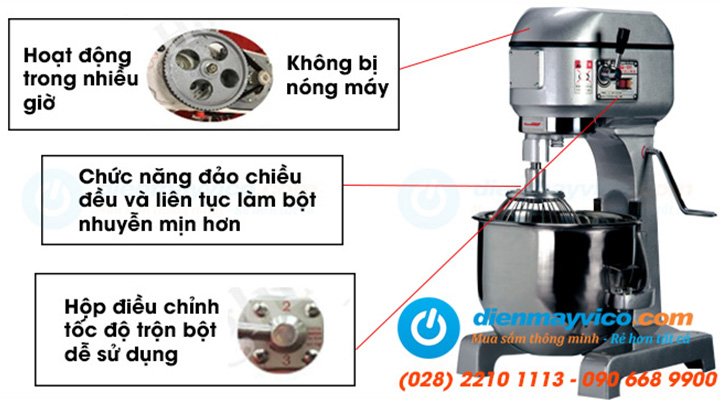 Năng suất trộn bột hiệu quả