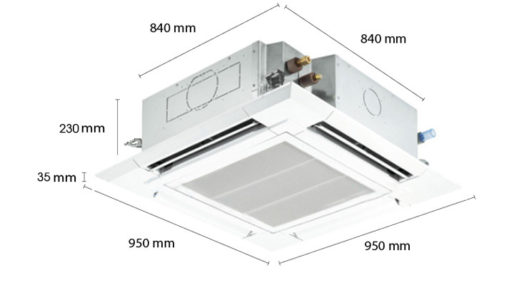 Mẫu máy lạnh cassette âm trần Reetech RGT24/RC24