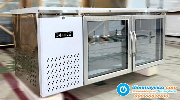 Bàn cánh kính tùy chỉnh đông mát Lightcool 216L 1m2 Quạt lạnh