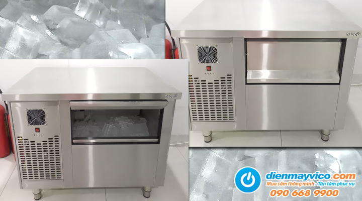 Ảnh thực tế Máy làm đá dạng bàn Happys HW-IMT060 60kg/ngày