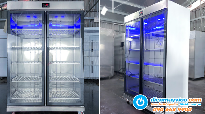 Ảnh thực tế Tủ sấy chén bát inox 2 lớp quạt gió Viner V-TSB2C2LQG