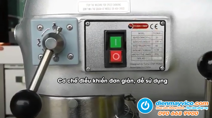 Bảng điều khiển Máy trộn bột Turbo Chef TCDM30-L 30 Lít