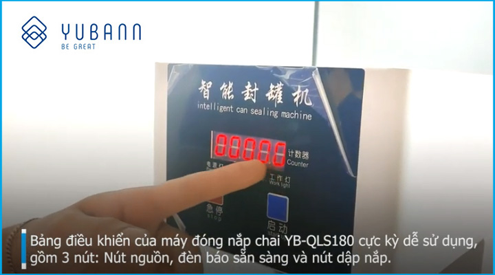 Bảng điều khiển Máy đóng nắp lon Yubann YB-QLS180