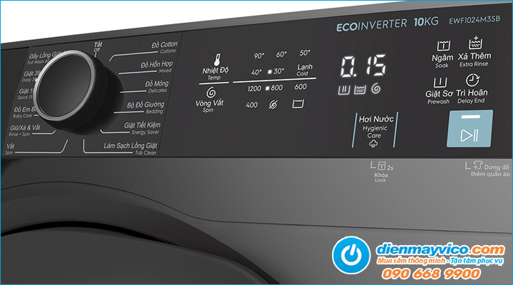 Bảng điều khiển Máy giặt Electrolux Inverter EWF1024M3SB