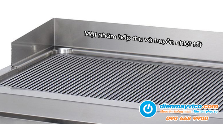 Bề mặt Bếp chiên nhám đôi Ozti OGE 8070N