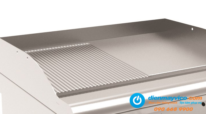 Bề mặt Bếp chiên nửa phẳng nửa nhám gas Inoksan INO-7IG22S
