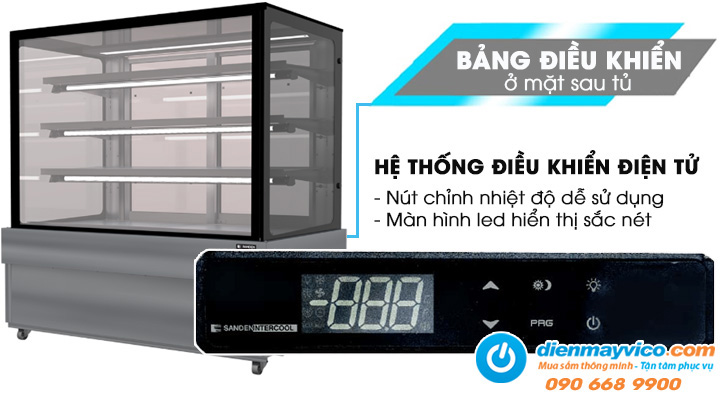 Điều khiển Tủ bánh kem Sanden Intercool SKR-1203 1m2