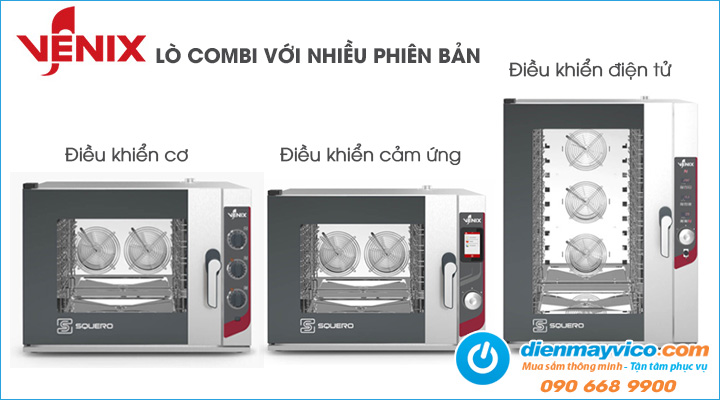 Các phiên bản của lò nướng combi Venix