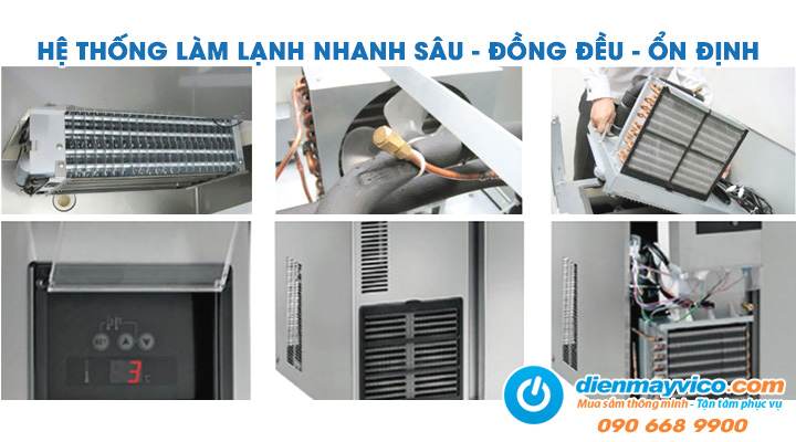 Chế độ làm lạnh tối ưu của Bàn đông Hoshizaki FTW-180LS4