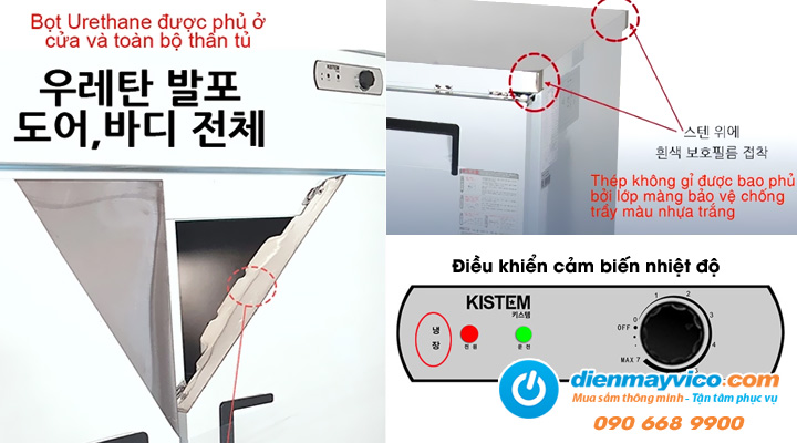 Chi tiết Bàn mát inox Kistem KIS-XDT12R 1m2