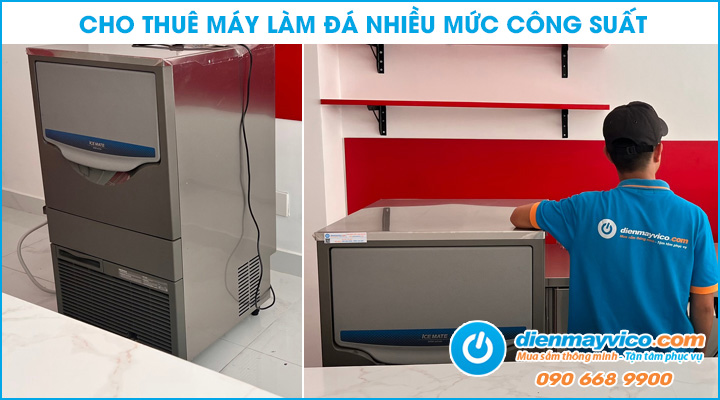 Cho thuê máy làm đá đa dạng mức công suất