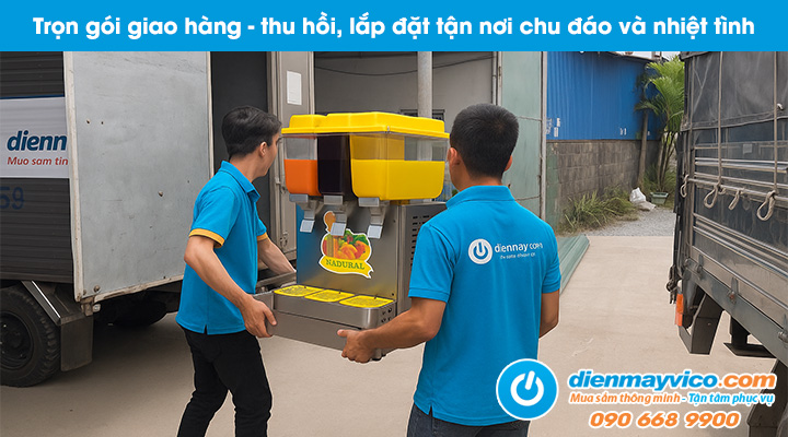 Cho thuê máy giữ lạnh nước trái cây giao và thu hồi tận nơi