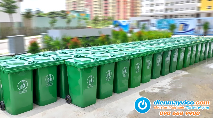 Cho thuê thùng rác 120L với số lượng lớn
