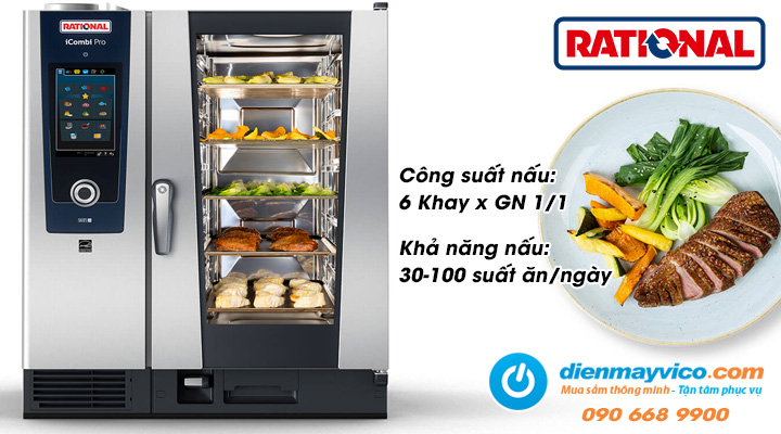 Khả năng nấu ăn của Lò nướng hấp đa năng Rational ICP 6-1/1