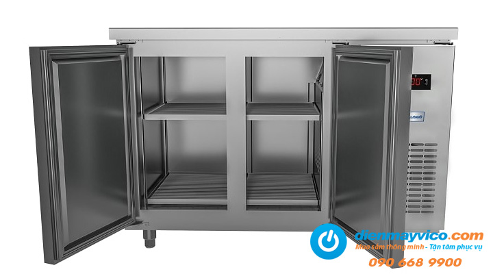 Cửa mở Bàn mát quạt gió 2 cánh inox BMQ-2MI1260