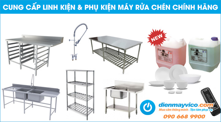 Cung cấp linh kiện dành cho máy rửa chén Dolphin chính hãng