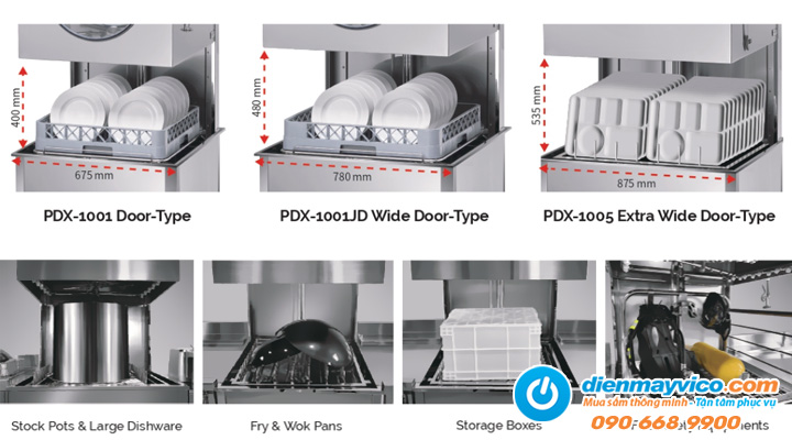 Đặc điểm của Máy rửa chén bát công nghiệp SouthPro PDX-1005