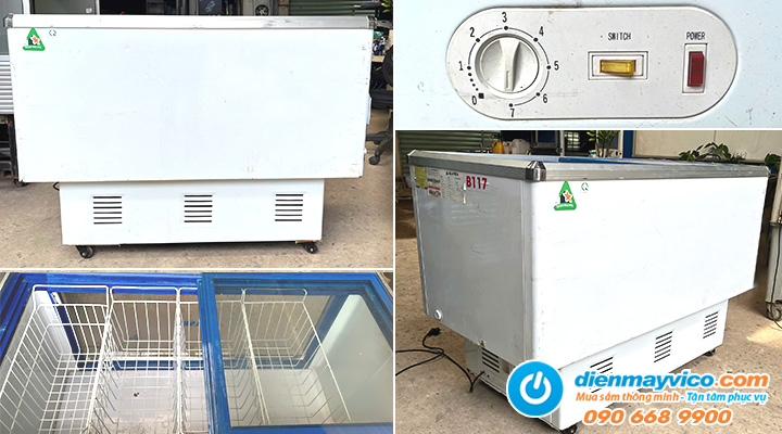 Đặc điểm của Thanh lý tủ mát nằm kính lùa phẳng Alaska LC-450B