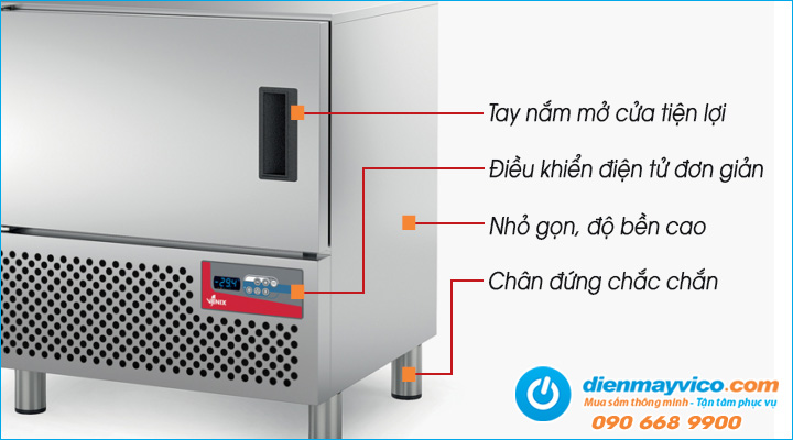 Đặc điểm của Tủ cấp đông nhanh 8 khay Venix KDA08EVF