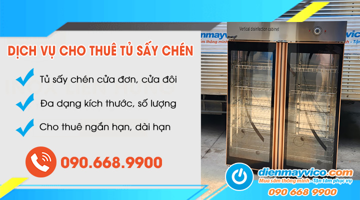 Dịch vụ cho thuê tủ sấy chén bát ngắn và dài hạn