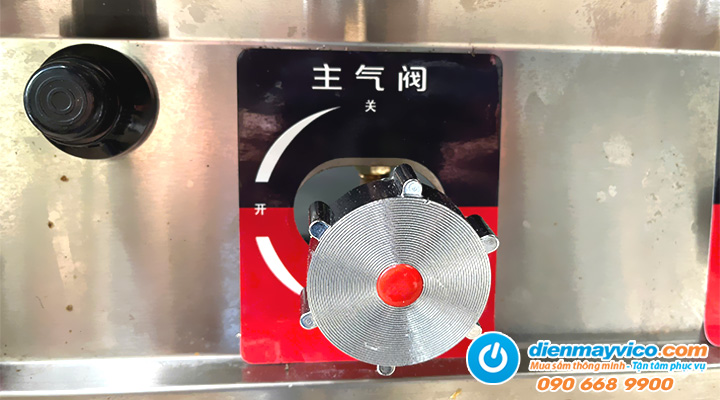 Điều khiển của Thanh lý bếp âu 6 họng có chân đứng FYBZL06 dùng gas