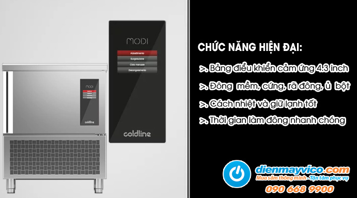 Bộ điều khiển Tủ cấp đông nhanh Coldline Modi W7AE