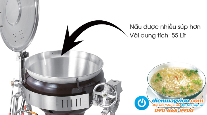 Dung tích của Nồi nấu súp tay quay Rinnai RSK-105A