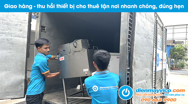 Giao hàng và thu hồi bếp chiên nhúng cho thuê tận nơi nhanh chóng đúng hẹn