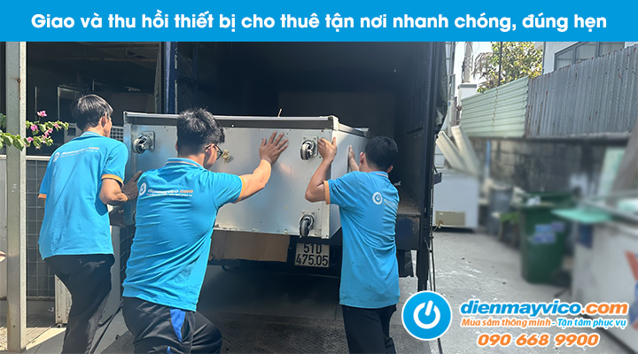 Giao và thu hồi tủ ủ bột công nghiệp 16 khay cho thuê đúng hẹn