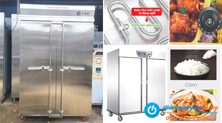Giới thiệu về Thanh lý tủ giữ nóng thực phẩm inox công nghiệp 2 cánh