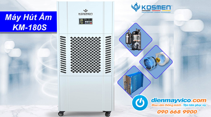 Máy hút ẩm công nghiệp Kosmen KM-180S